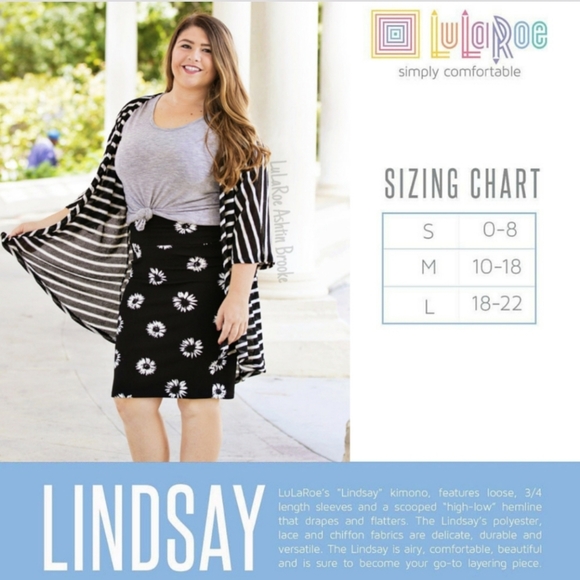 NWT LuLaRoe Floral Lindsay Cardigan - Picture 7 of 7